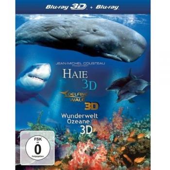 IMAX: 3D-Box (Delfine und Wale, Haie, Weltwunder der Ozeane) [3D Blu-ray]