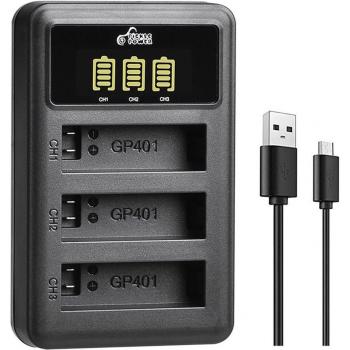 GoPro Hero 4 3-Slot Charger
