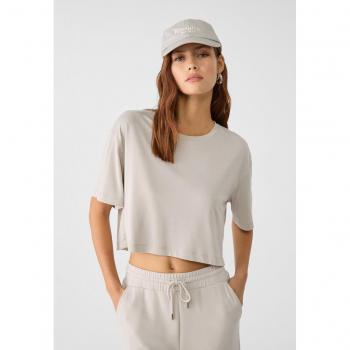 Stradivarius Soft-T-Shirt Grau M