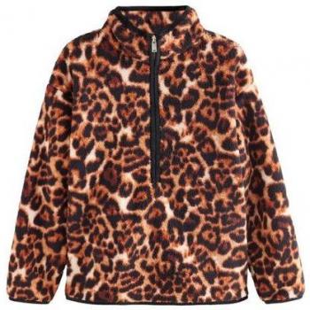 Next Animal Print Half‑Zip Lightweight Fleece