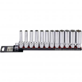 Socket Set 1/2, Long 12 pcs on Rail