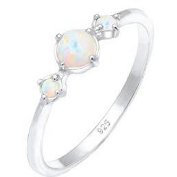 Opale synth geo anello donna in argento Sterling 925