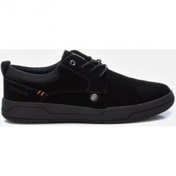Zapatillas de piel para hombre Refresh 171372 en color negro