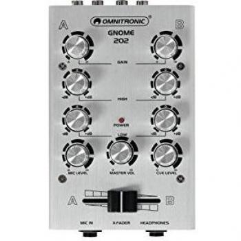 Omnitronic Omnitronic Gnome 202 Mini DJ Mixer () Silver