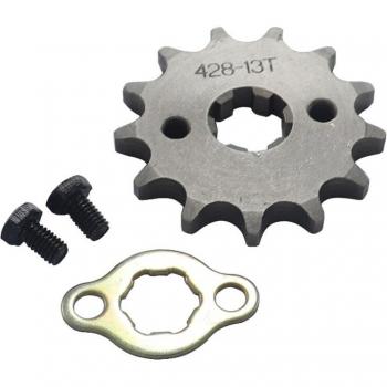 13T Zahn 428 Kettenrad für ATV und Dirtbike mit 17mm/20mm Achse