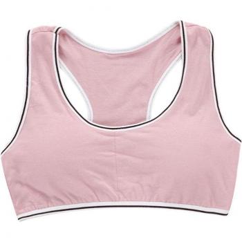 Junior Girl Striped Trim Sports Bra