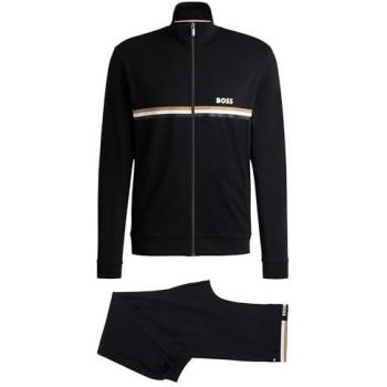 Tuta BOSS Long Set beige nera bianca