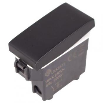 Interruttore Unipolare 1P 16A Nero Compatibile Bticino e Vimar