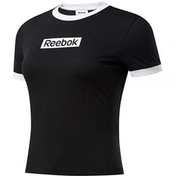 T-shirt Femme Reebok Te Linear Logo Slim Noir XS
