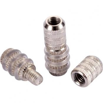 M8 Shelf Support Pins with Non-Slip Glass Separator