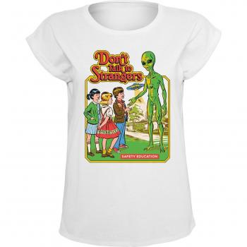 Steven Rhodes Don't Talk To Strangers Shirt weiß S