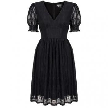 Hell Bunny Mortem Mini Dress in Schwarz