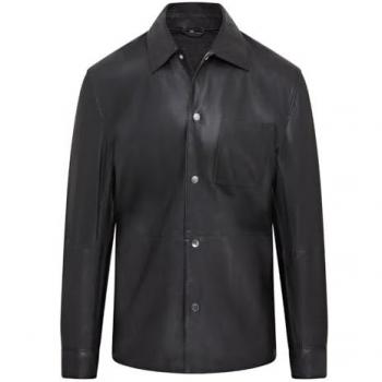 Infinity Leather Herren‑Western‑Jacke – Schwarze, ungenäht, Abilene Schwarz L