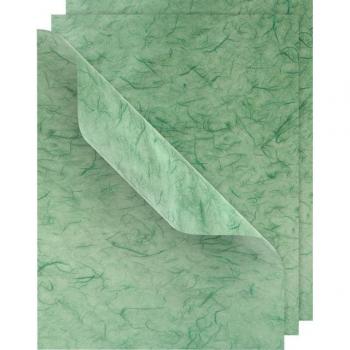 VBS Seidige Papierbögen – 50 cm × 70 cm, dunkelgrün, 3 Blätter
