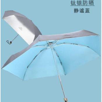 Titanium Silver Mini Umbrella for Rain and Shine