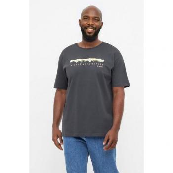 NIKIN T-Shirt „Treeshirt Mountain Panorama“ – XL, blauer Farbton