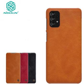 Coque cuir QIN Series Galaxy A33 5G – couverture anti-choc 360°