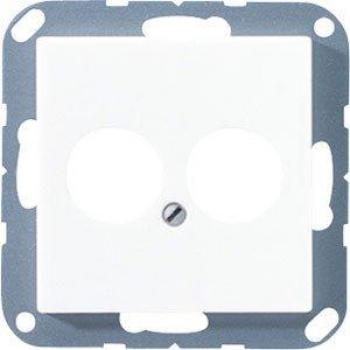 Jung Schaltkasten 2‑Fach A 562‑2 BF WW – Einsatz/Abdeckung für Kommunikationstechnik