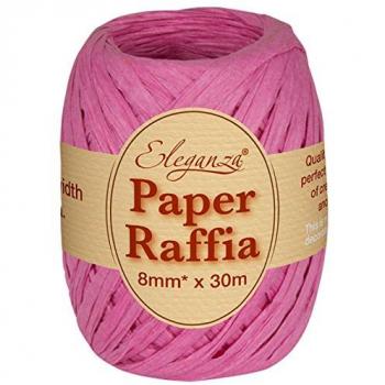 Rose Glow Craft Raffia – 8mm x 30m
