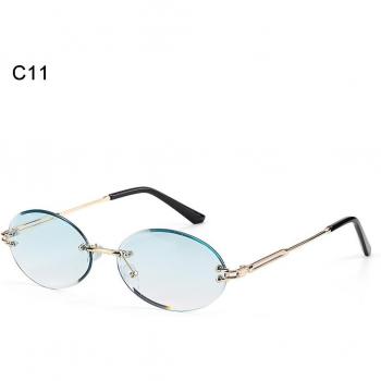 Lunettes de soleil rétro ovales pour hommes et femmes