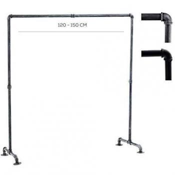 Metall Stander Jersey Appendiabiti Argento 150cm