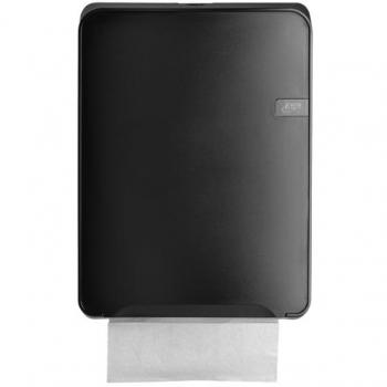 Dispenser Euro Quartz vouwhanddoekken C-vouw zwart