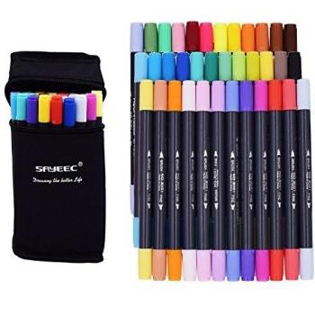 SpectrumScribe 36‑Color Watercolour Marker Duo