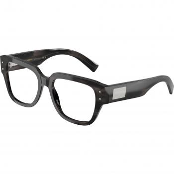 Dolce & Gabbana DG3405 – graue Herrenbrille mit quadratischem Rahmen