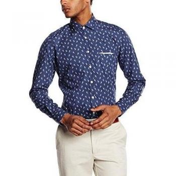 Camisa Hombre Otto Kern Azul Navega 50425