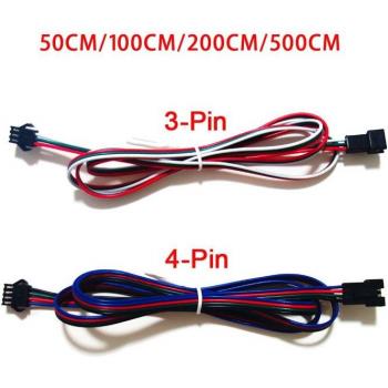 3Stift Verlängerungskabel 100CM mit JST Stecker