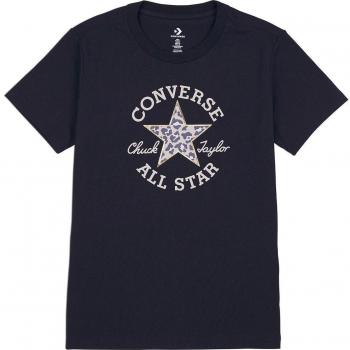 Camiseta Negra Leopardo Converse Mujer