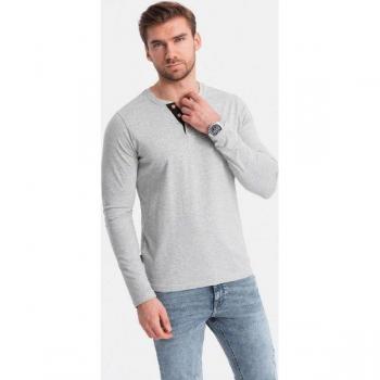T-shirt Henley Ombre Teinte Grise
