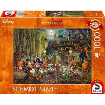Puzzle 1000 pièces : Disney Mickey & Minnie Halloween Fun