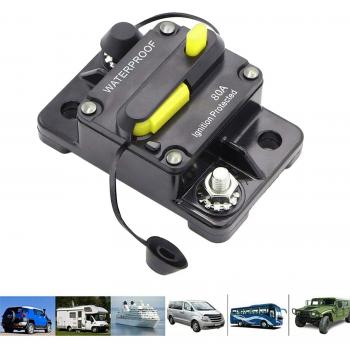 Disyuntor de Potencia Manual IP67 30‑300A 12‑48V con Fusible para Autobuses