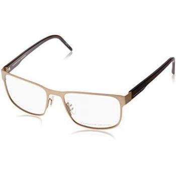Porsche Design occhiali P8291 metallo geometrico uomo GOLD DARK BROWN