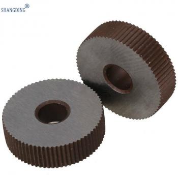 Roue moletée linéaire HSS 4 pièces 19x8mm pas 1.5mm