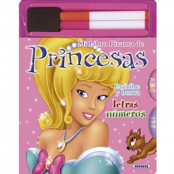 Mi libro pizarra de princesas. Letras y números.