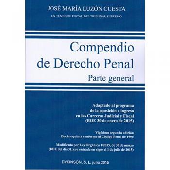 Compendio de Derecho Penal. Parte General