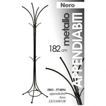 Barre de suspension noire en acier 182 cm