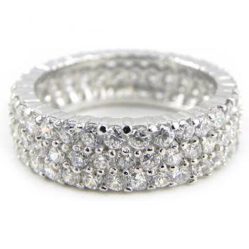 Silver Ring 'Timeless Beauty' White 58