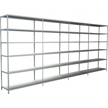 Stecksystem Regal SCHULTE REGALWELT, 3 Anbauregale, weiß, 230x400x50 cm