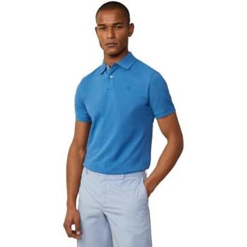 Hackett Slim Fit Polo in Pacific Blue, Size XL
