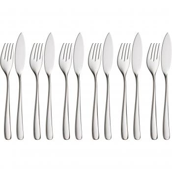 12-Piece WMF Vision Fish Cutlery Set