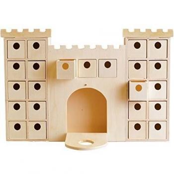 Calendario dell'Avvento a Decorare Castello Legno 42,3 x 6 x 42 cm