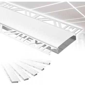 Hexim Profilés LED – Sous-plâtre aluminium, revêtement opale