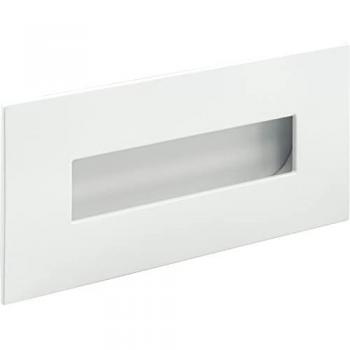 Bouton de meuble encastrable forme cuvette Rectangular 155 x 73 mm