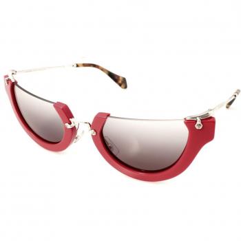 Miu Miu 0MU11QS UA44N2, Gafas de Sol para Mujer, Color Rojo