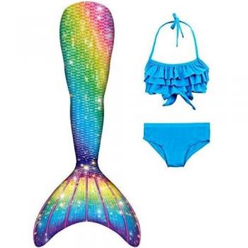 Sirena Chic: Tris di Costume e Coda per Bambine