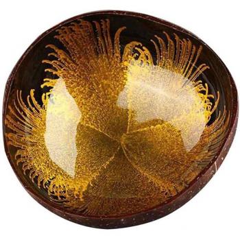 Tazón Decorativo de Cáscara de Coco para Almacenaje de Llaves y Dulces