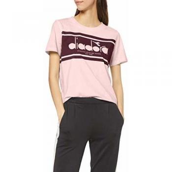Diadora Women's L. T-SHIRT SS SPECTRA USED Pink Cradle, Small